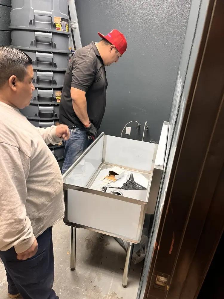 Commercial plumbing and sink installation in Tamarack